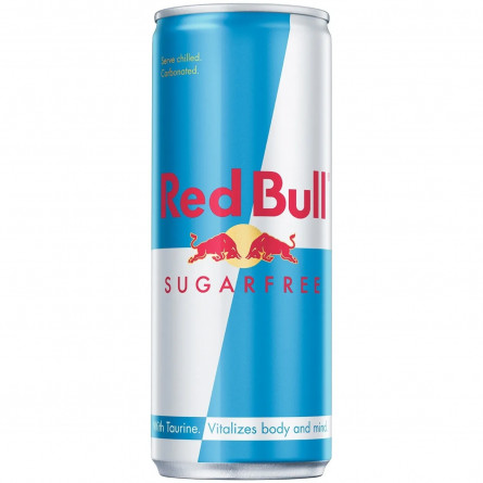 Напій енергетичний Red Bull безалкогольний без цукру з/б 0,25л slide 1