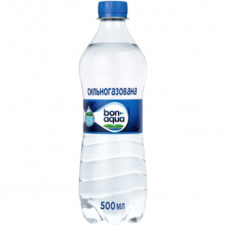 Вода BonAqua природная питьевая сильногазированная 0,5л slide 2