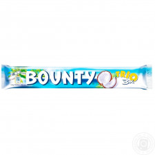 Батончик Bounty Trio в молочно-шоколадной глазури с кокосовой начинкой 3шт 85г mini slide 2