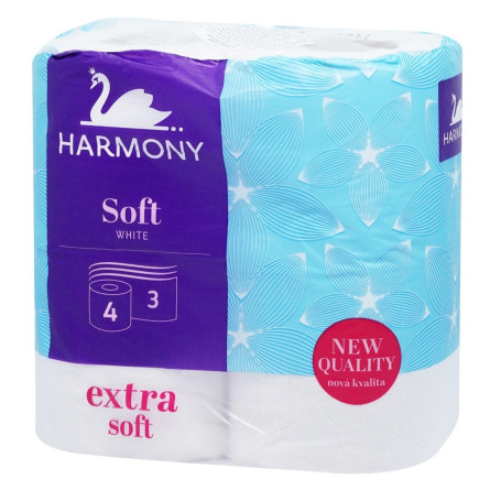 Туалетний папір Harmony Soft 3 шари 4шт slide 1