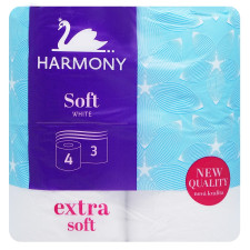 Туалетний папір Harmony Soft 3 шари 4шт mini slide 2