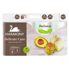 Туалетний папір Harmony Avocado 3 шари 8шт mini slide 1
