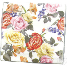 Серветки La Fleur Дивні троянди двошарові 33x33см 15шт mini slide 3