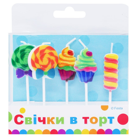 Свічки Party Favors фігурки 5шт slide 3