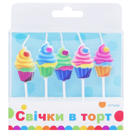 Свічки Party Favors фігурки 5шт slide 4