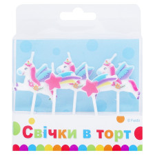 Свічки Party Favors фігурки звірятка 5шт mini slide 3