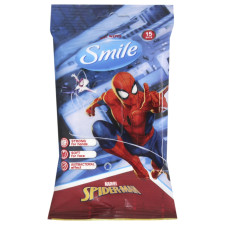 Серветки вологі Smile Marvel антибактеріальні в асортименті 15шт mini slide 3