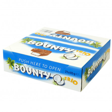 Батончик Bounty Trio в молочно-шоколадной глазури с кокосовой начинкой 3шт 85г slide 3