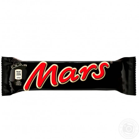 Батончик Mars с нугой и карамелью в молочном шоколаде 51г slide 1