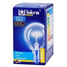 Лампа Искра Шар электрическая прозрачная PS45-230в 60вт Е14 mini slide 2