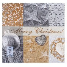 Серветки паперові 1 Merry Christmas 33х33см 3 шари 20шт mini slide 1