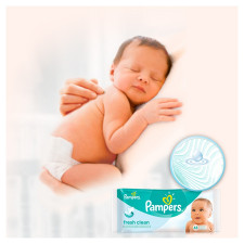 Серветки вологі дитячі Pampers Baby Fresh Clean Duo 2х64шт mini slide 3