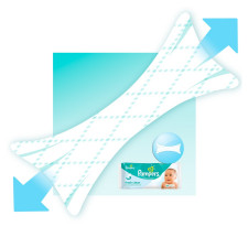 Серветки вологі дитячі Pampers Baby Fresh Clean Duo 2х64шт mini slide 7