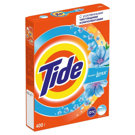 Пральний порошок Tide 2в1 Lenor Effect для ручного прання 400г slide 1