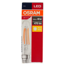Світлодіодна лампа Osram LED Value Filament B40 4W 27K mini slide 1