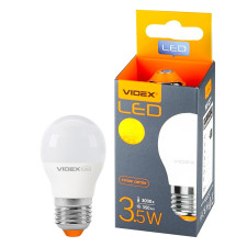 Лампа светодиодная Videx G45E 3.5W E27 3000K mini slide 1