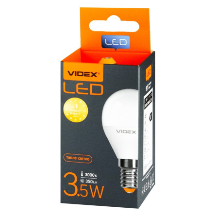 Лампа светодиодная Videx G45e 3.5W E14 3000K slide 3