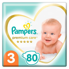 Підгузки Pampers Premium Care розмір 3 6-10кг 80шт mini slide 1