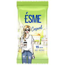 Вологі серветки Esme Casual 15шт mini slide 2