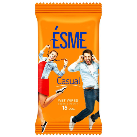 Вологі серветки Esme Casual 15шт slide 3