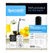 Комплект картриджів Ecosoft 1-2-3 для фільтрів зворотного осмосу mini slide 2
