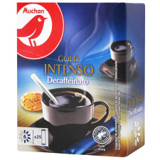 Кофе Ашан Gold Intenso Decaffeinato растворимый 25шт*2г mini slide 1