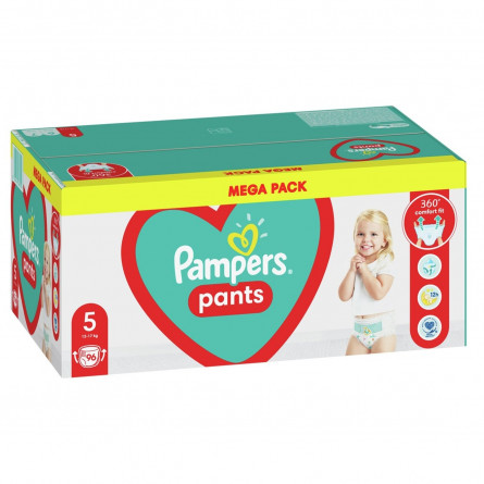 Подгузники-трусики Pampers Pants размер 5 Junior  12-17кг 96шт slide 1
