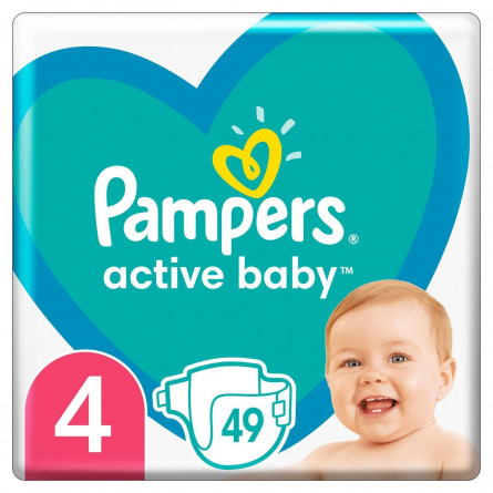 Підгузники Pampers Active Baby 4  9-14кг 49шт slide 1