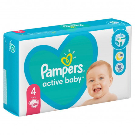 Подгузники Pampers Active Baby 4 9-14кг 49шт slide 5