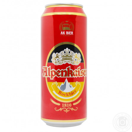 Пиво Alpenkaiser Bockbier Hell світле фільтроване 6.7% 0,5л slide 2