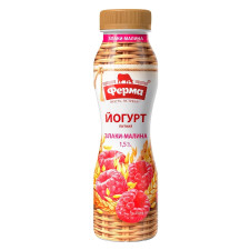 Йогурт Ферма Злаки-Малина питний 1,5% 250г mini slide 2