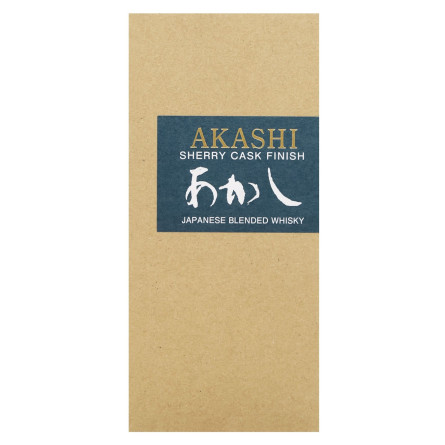 Віскі Akashi Sherry 40% 0,5л slide 4