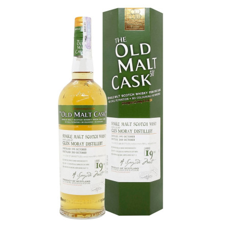 Виски Old Malt Cask Glen Moray 1991 19yo 50% 0,7л slide 1