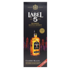 Віскі Label 5 Classic Black 40% 1л mini slide 4