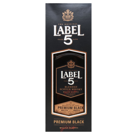 Виски Label 5 Premium Black 40% 0,7л slide 2