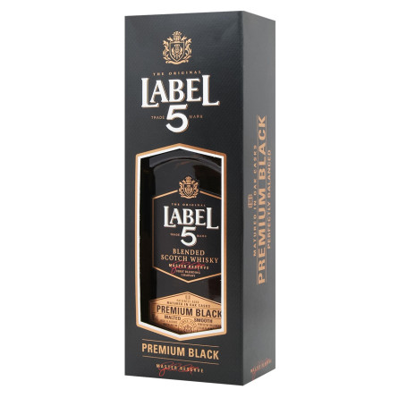 Виски Label 5 Premium Black 40% 0,7л slide 4