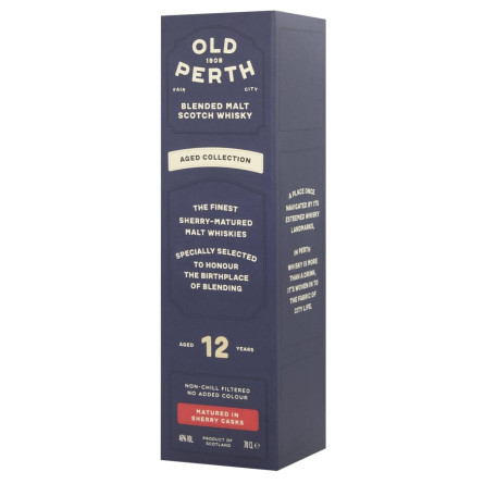 Виски Old Perth 12 лет 46% 0,7л slide 4