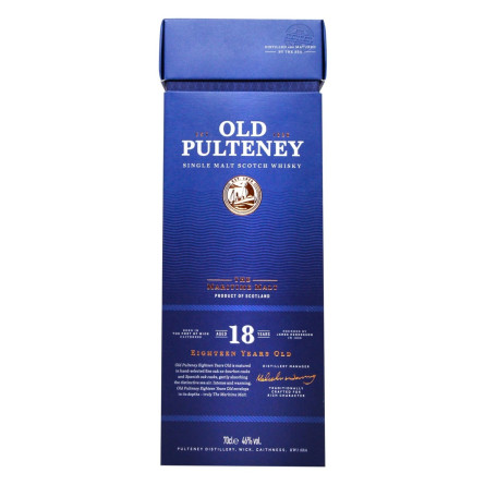 Виски Old Pulteney 18yo 46% 0,7л slide 2