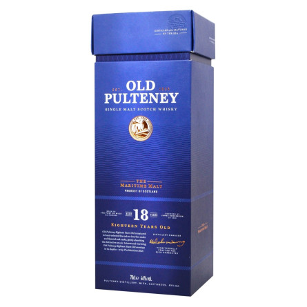 Виски Old Pulteney 18yo 46% 0,7л slide 3