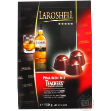 Цукерки Laroshell шоколадні з віскі 150г mini slide 1