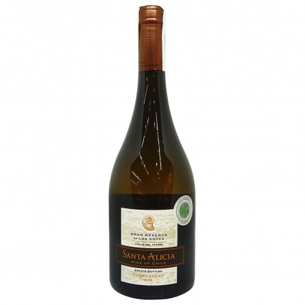 Вино Santa Alicia Gran Reserva Chardonnay Valle del Maipo біле сухе 13,5% 0,75л slide 3