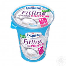 Крем-йогурт Exquisa Fitline Natur протеїновий 400г mini slide 1