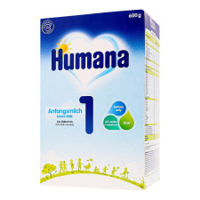 Смесь молочная Humana1 с 0-6мес сухая для детей 600г mini slide 1