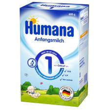 Смесь молочная Humana1 с 0-6мес сухая для детей 600г mini slide 4