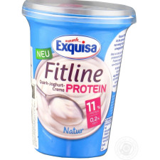 Крем-йогурт Exquisa Fitline Natur протеїновий 400г mini slide 2