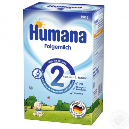 Смесь Humana детская с пребиотиками 6-12мес 600г slide 4
