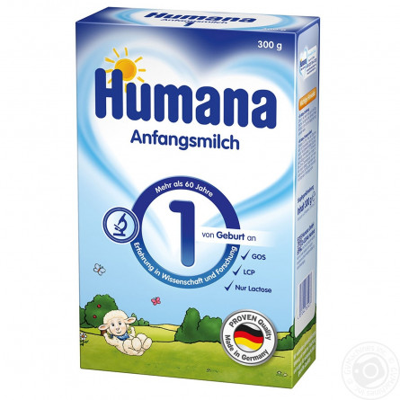 Смесь молочная Humana сухая с рождения 300г slide 4