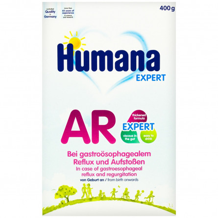 Суміш Humana AR Expert дитяча при зригуваннях 0міс+ 400г slide 2