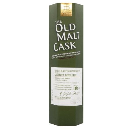Виски Old Malt Cask Glenlivet Vintage 1995 16 лет 50% 0,7л slide 2