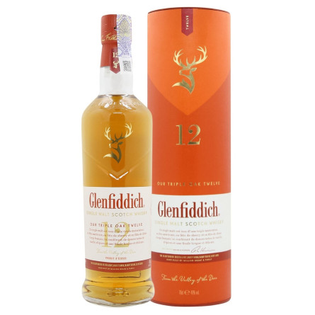 Виски Glenfiddich Triple Oak 12 лет 40% 0,7л slide 1